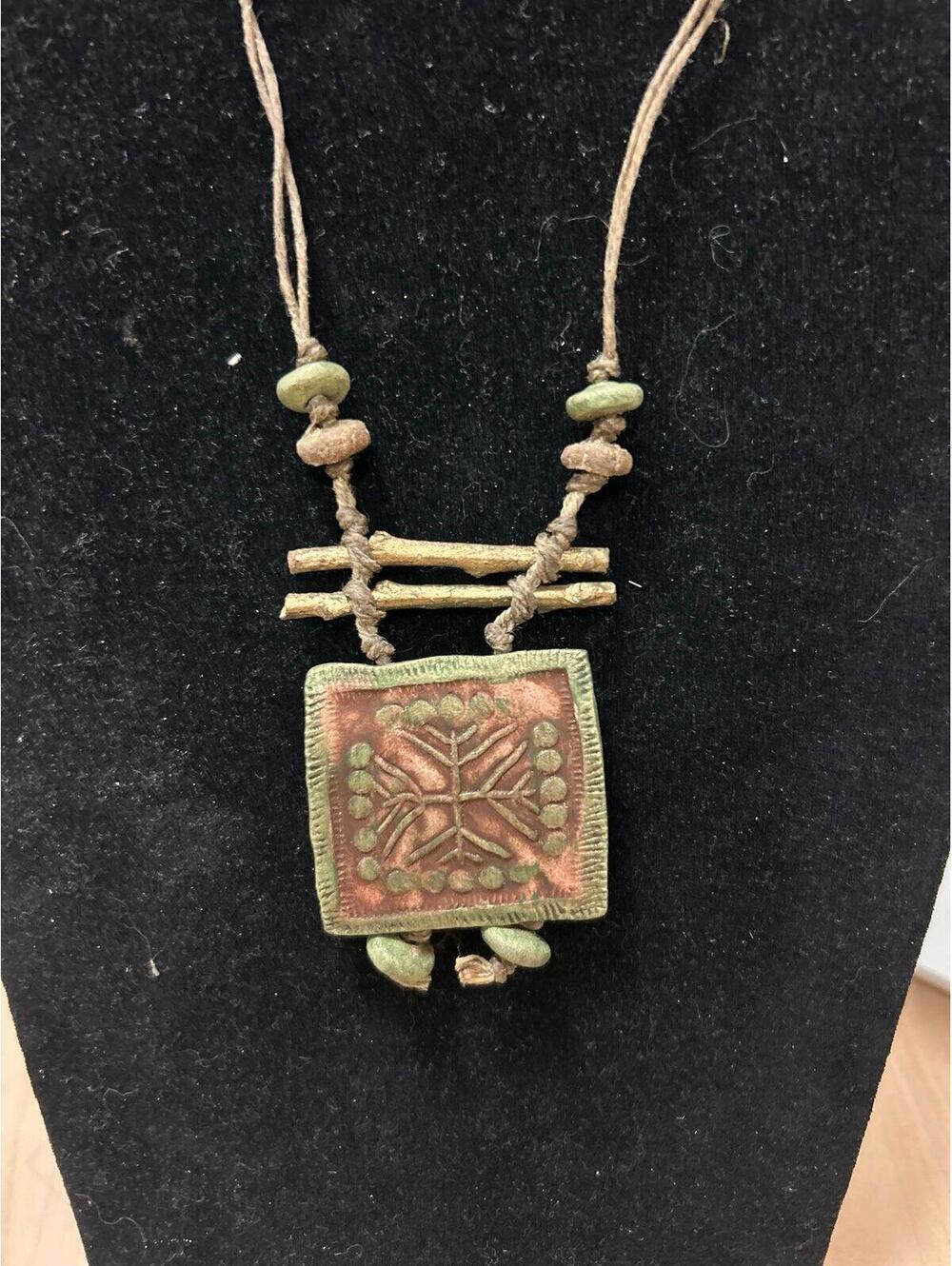 Unique Boho Earthy Artisan Necklace